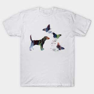 Beagle And Butterflies T-Shirt